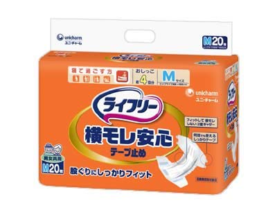 Amazon.co.jp: ライフリー 横モレ安心テープ止めタイプ Mサイズ 20枚